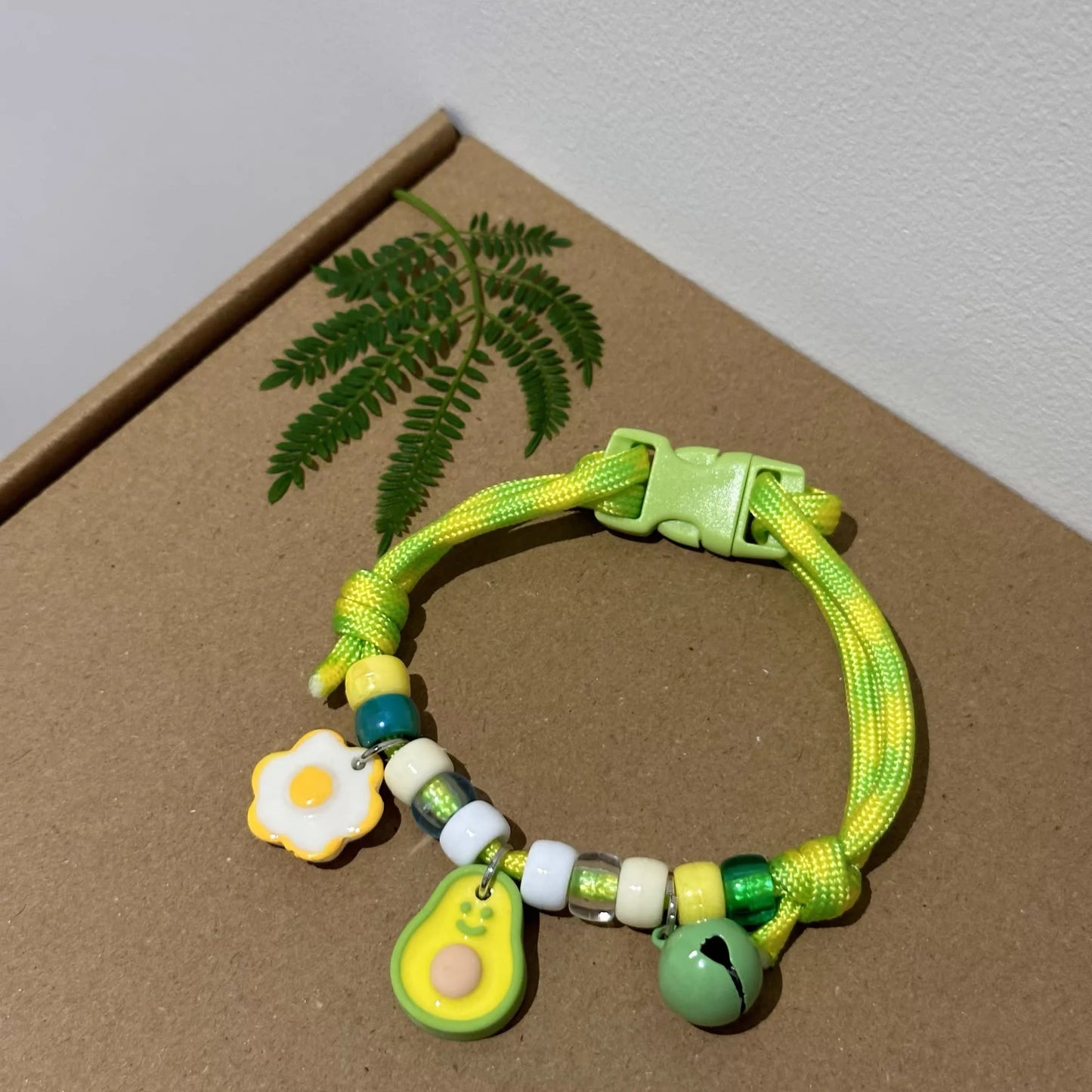 Adjustable Braided Cat Collar with Bell