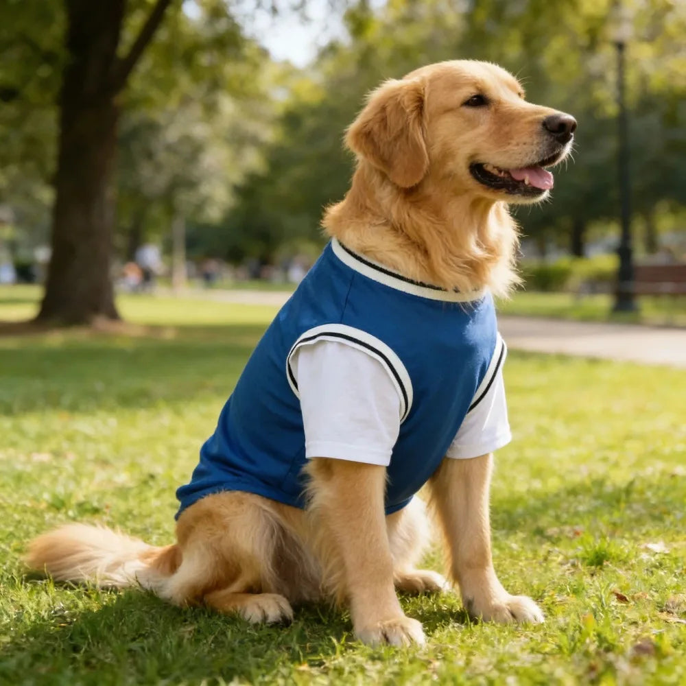 Gilet rafraîchissant en polyester respirant pour chiens | Haut d'été doux pour chiens de taille moyenne et grande