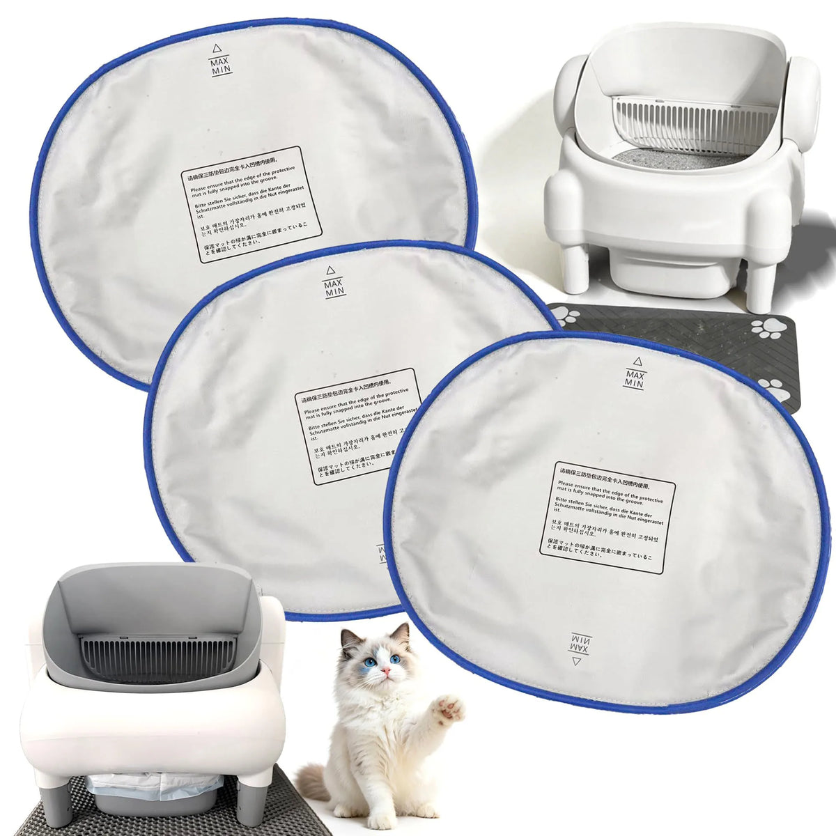 Waterproof Replacement Liner for Self-Cleaning Cat Litter Boxes
