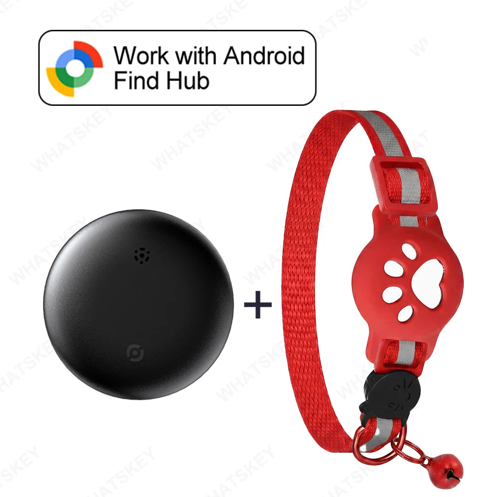 Google Find My Device Pet Collar Tracker for Cats & Dogs — Android Compatible