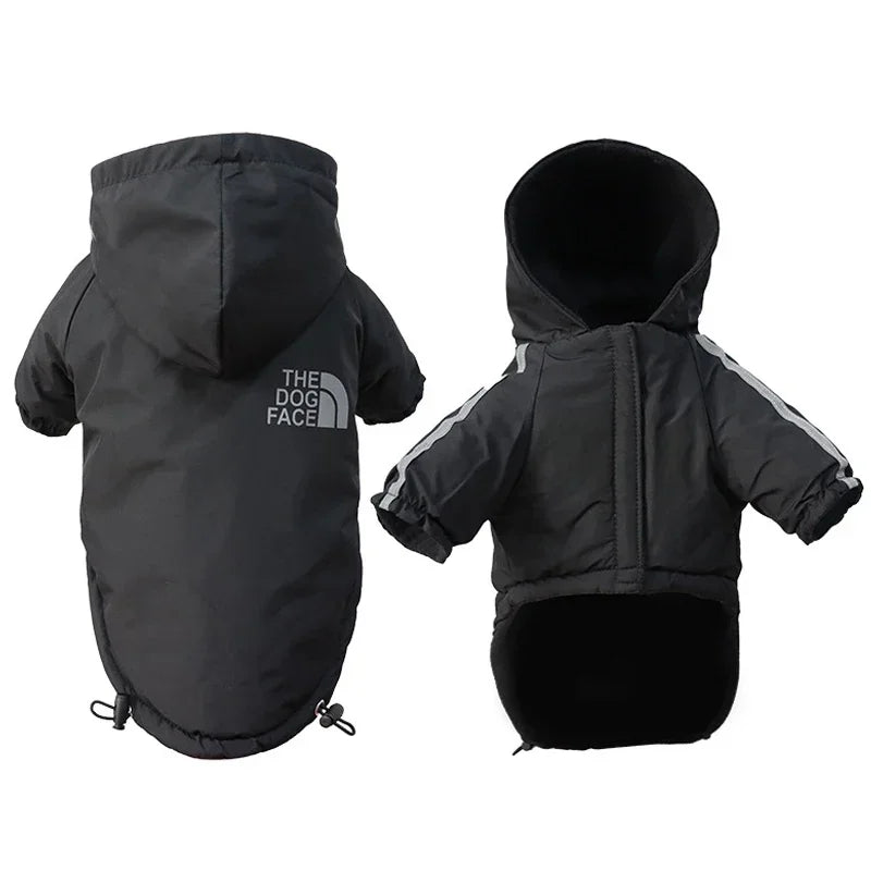 Manteau imperméable à capuche pour chien
