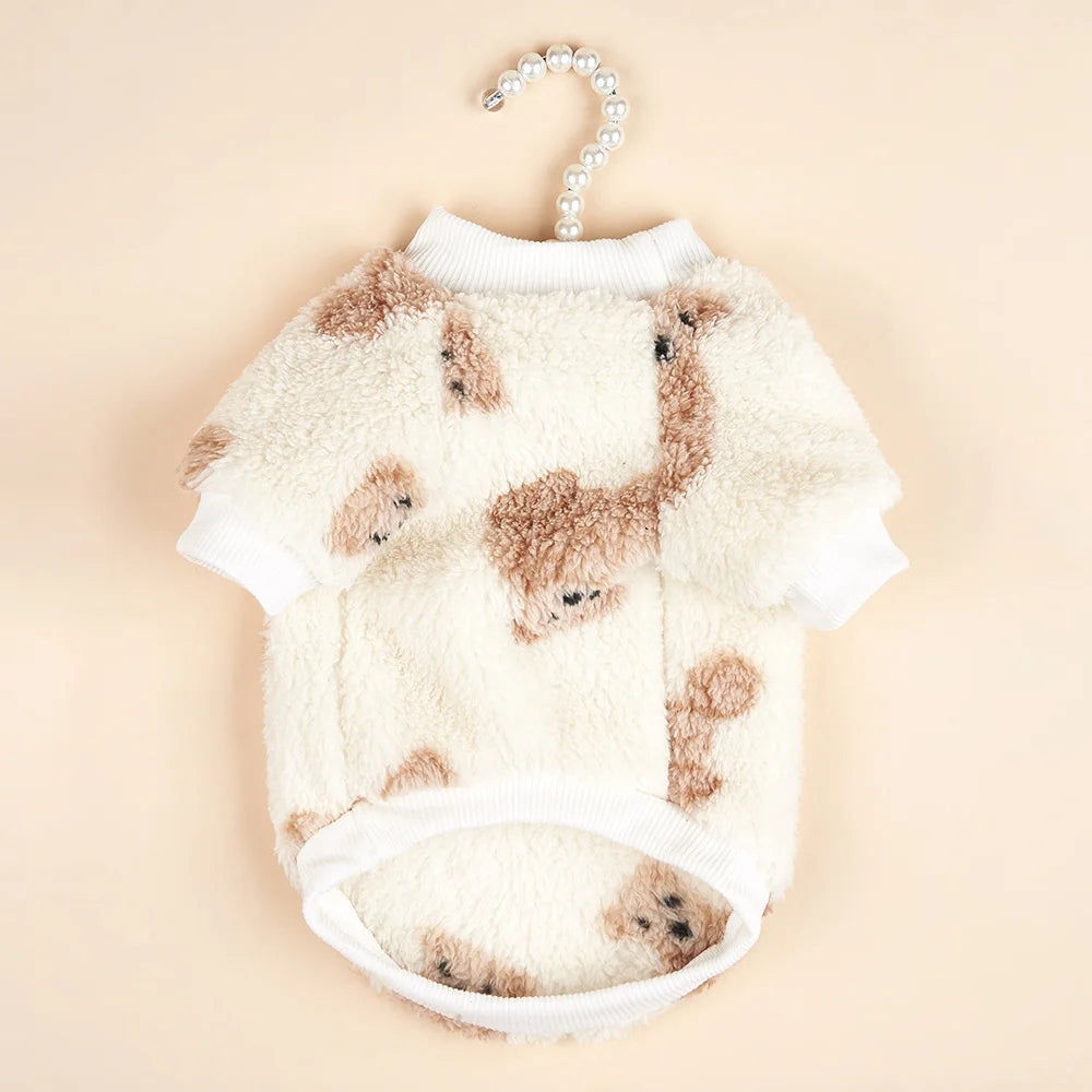 Fleece Winter Sweater for Cats & Small Dogs