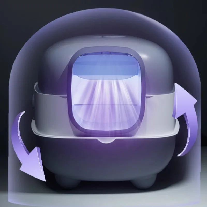 Smart App-Controlled Self-Cleaning Cat Litter Box XXL with UV Sterilisation & Odour Control