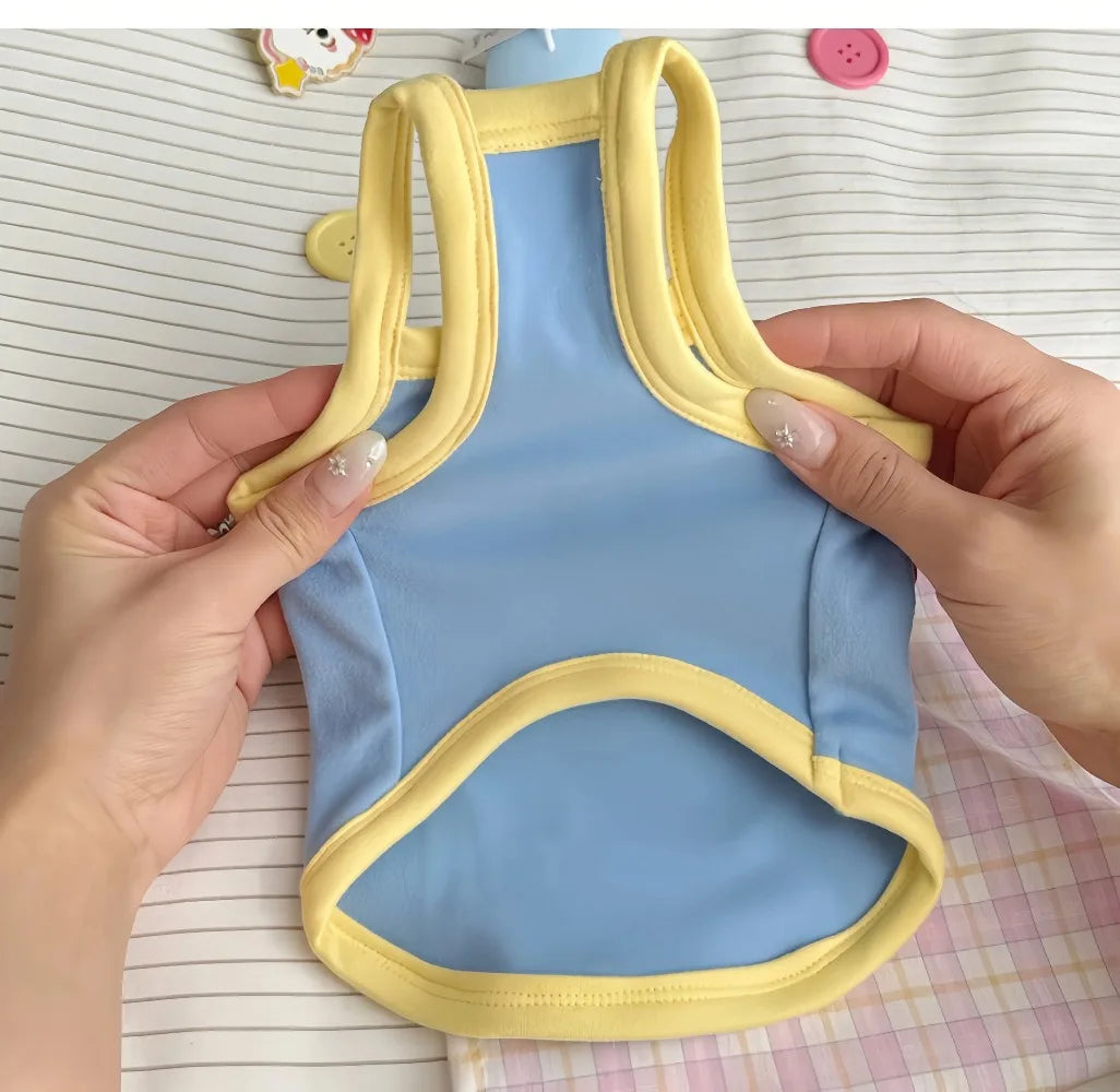 Robe et gilet rafraîchissants 2 en 1 pour petits chiens et chats | Jupe d'été respirante "Princesse" pour Chihuahuas et chiots