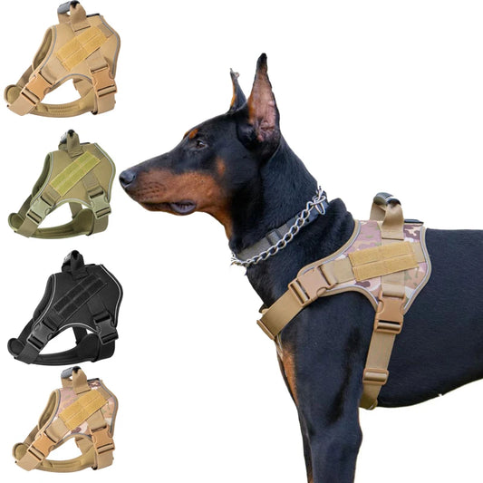 Tactical Dog Training Vest Harness – No-Escape Design