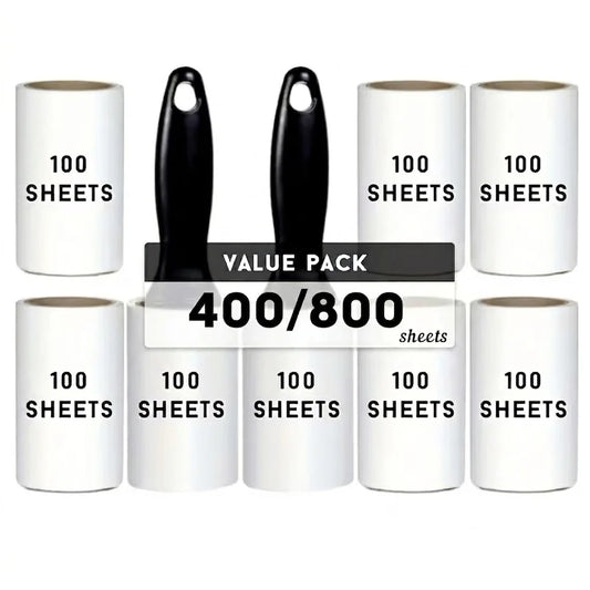 Pet Hair Lint Roller Set with 4 Refills