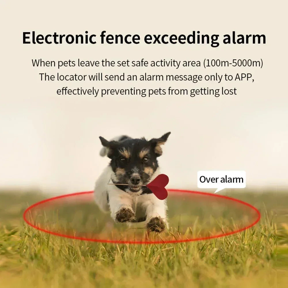Waterproof GPS Pet Collar Tracker with WiFi & Real-Time Tracking