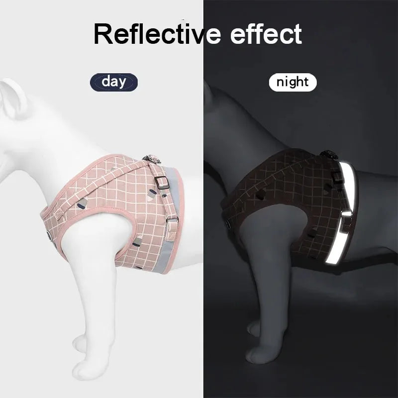 Gilet Tactique pour Chien avec Sangle de Poitrine