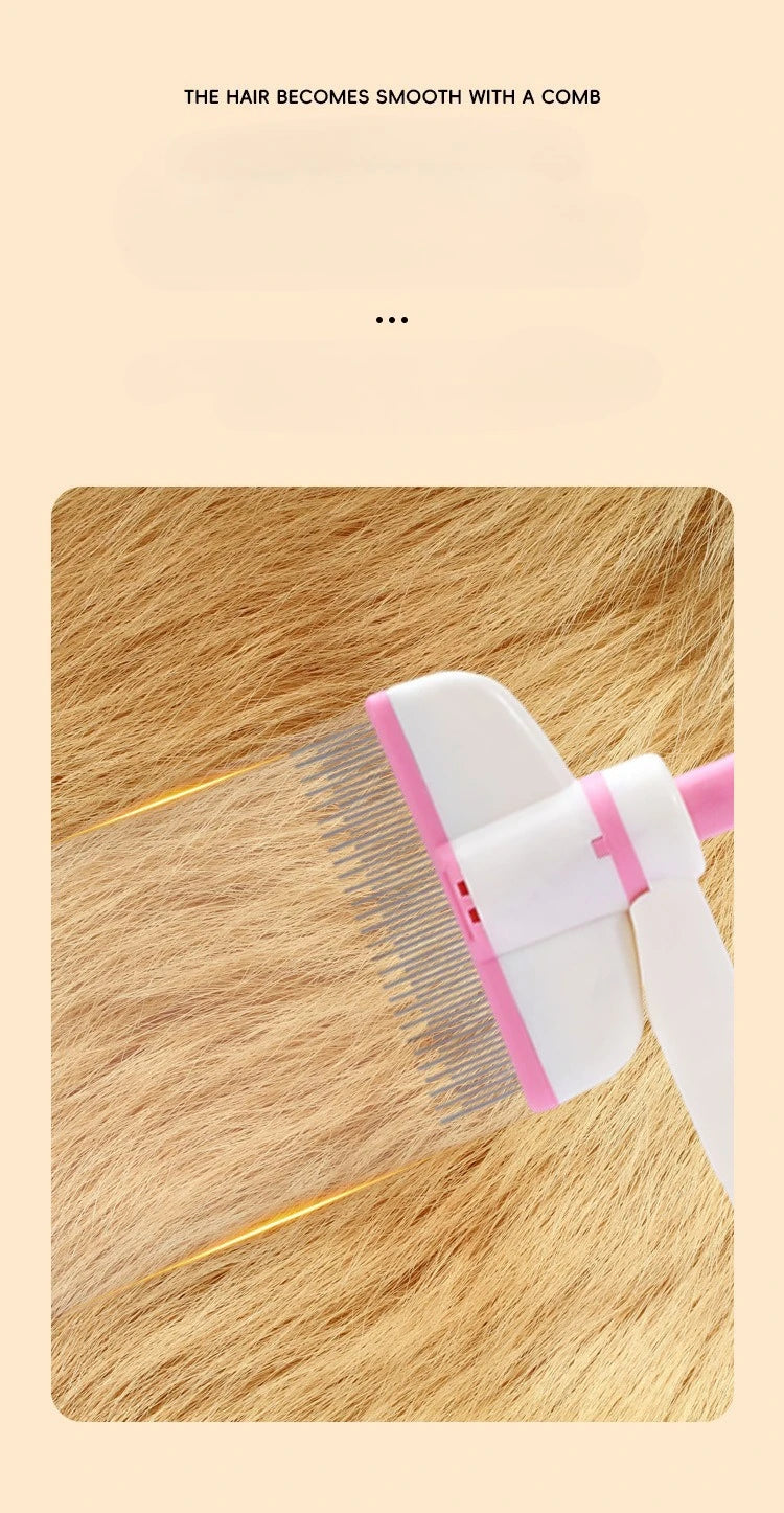 Rotating Dense Toothed Cat Comb for Hair Removal