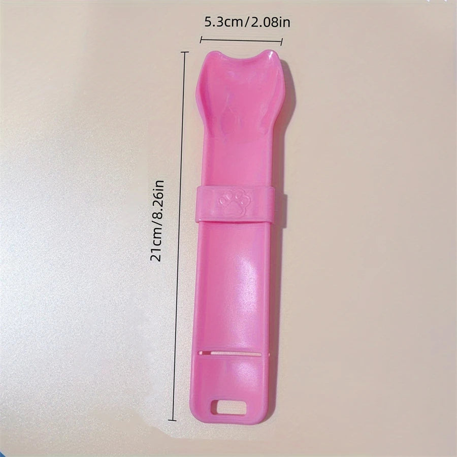 Cat Treat Squeeze Spoon – Mess-Free Feeder for Lickable Cat Treats