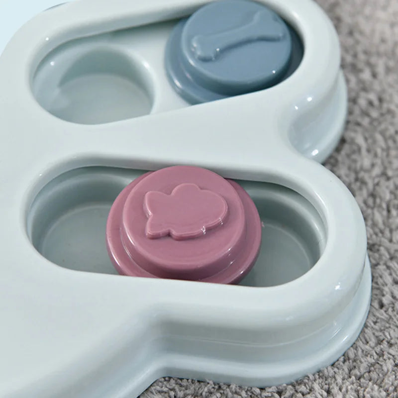 Interactive Puzzle Slow Feeder Bowl for Cats & Dogs