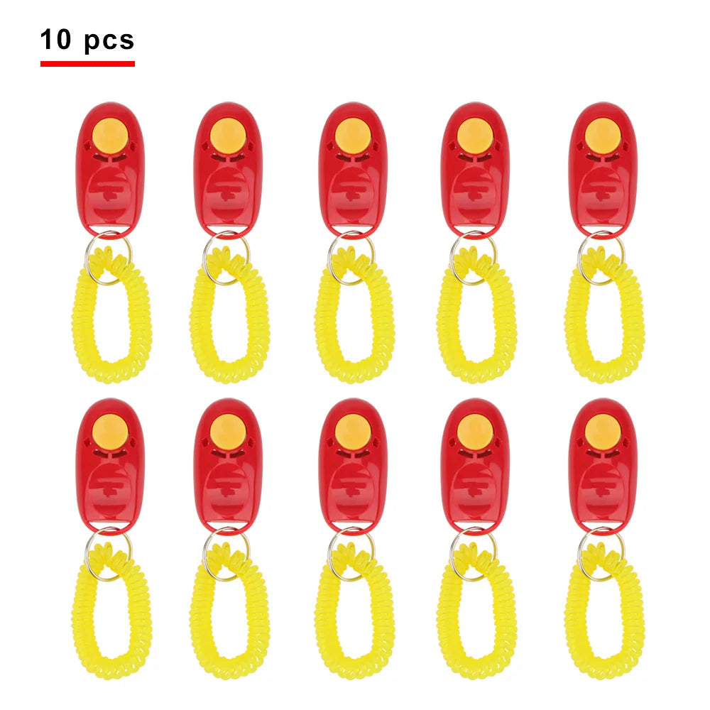 Pet Training Clicker with Wrist Strap (10 Pack)