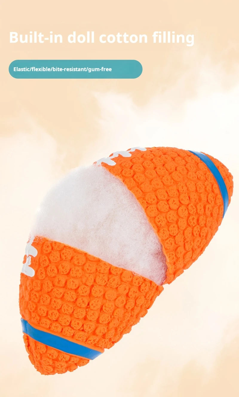 Squeaky Latex Dog Ball – Sports Style Chew Toy