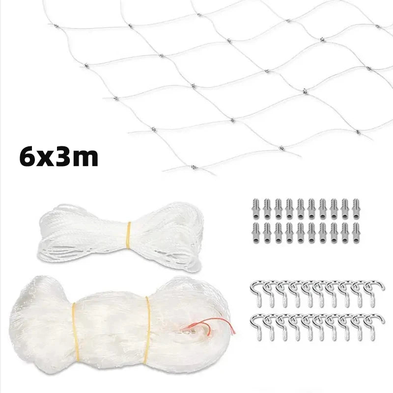 Cat Safety Net for Balconies, Windows & Stairs – Anti-Fall Nylon Mesh