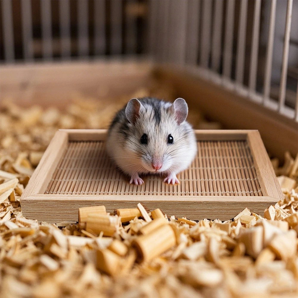 Bamboo Cooling Mat for Hamsters and Small Pets