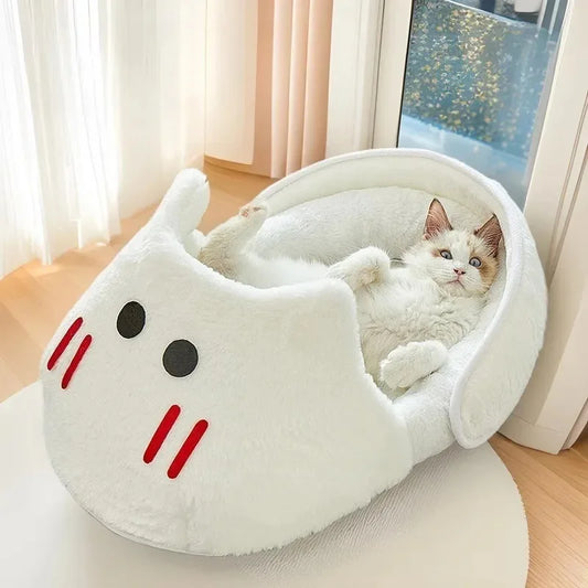 Plush Pet Bed - Warm Cushion Mat for Cats and Dogs