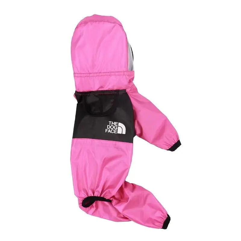 Transparent Hooded Raincoat Jumpsuit for Dogs & Cats