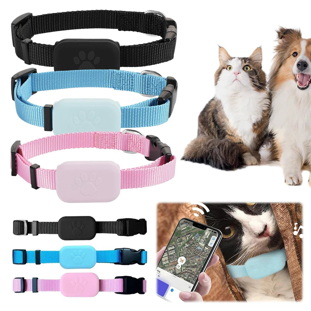 Smart Pet Locator with Silicone Collar for Dogs & Cats — 6-12 Month Battery