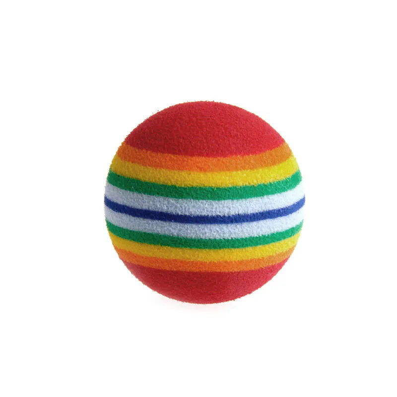 Colourful EVA Foam Cat Toy Balls – Pack of 10