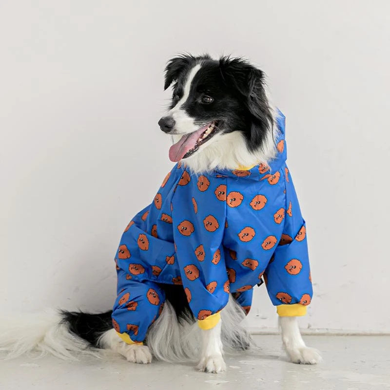 Waterproof Hooded Raincoat Jumpsuit for Dogs & Cats