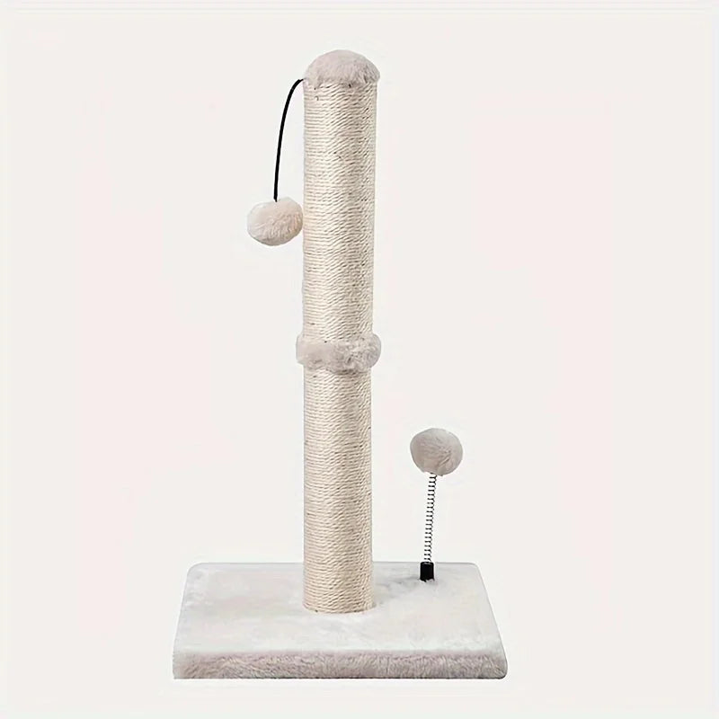 Griffoir pour chat en sisal de 86 cm avec balle suspendue