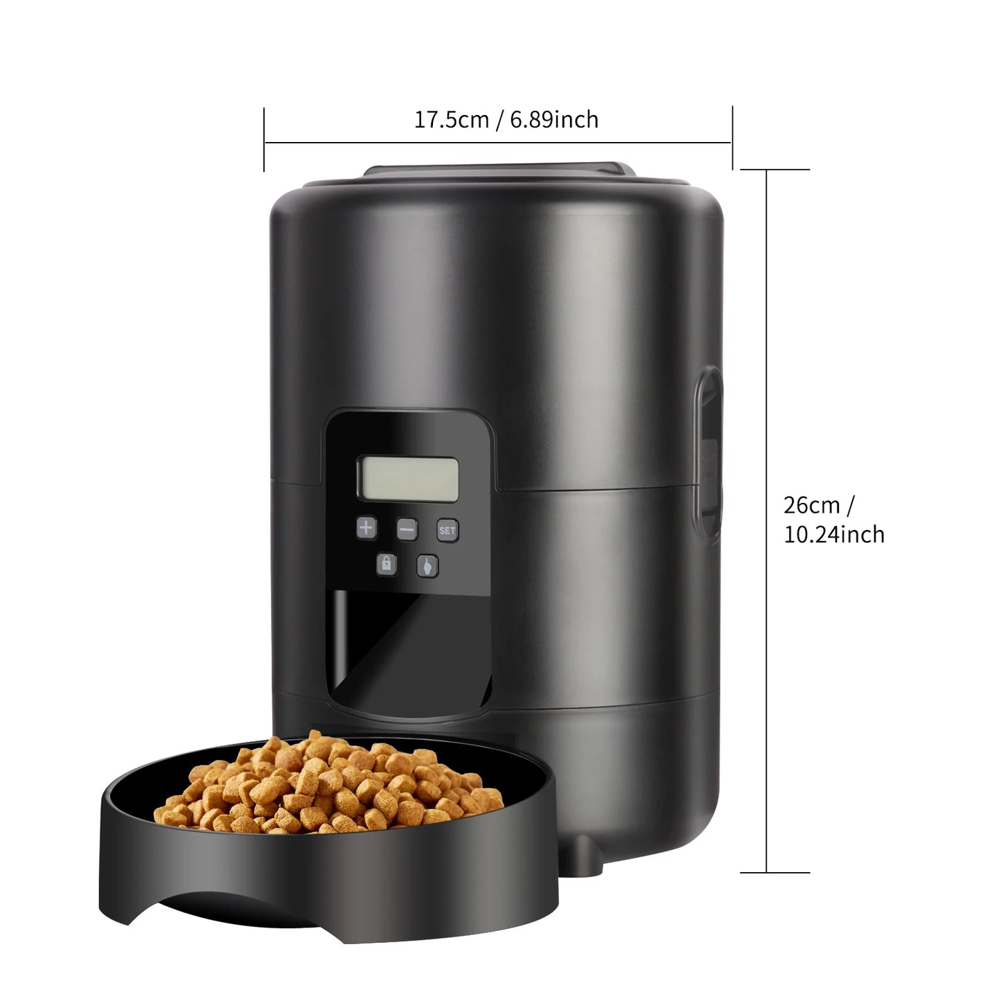 Distributeur automatique de nourriture pour chats 2 L avec vidéo, alimentation intelligente chronométrée et quantitative, gamelle pour chats, chiens et animaux de compagnie contrôlée par application