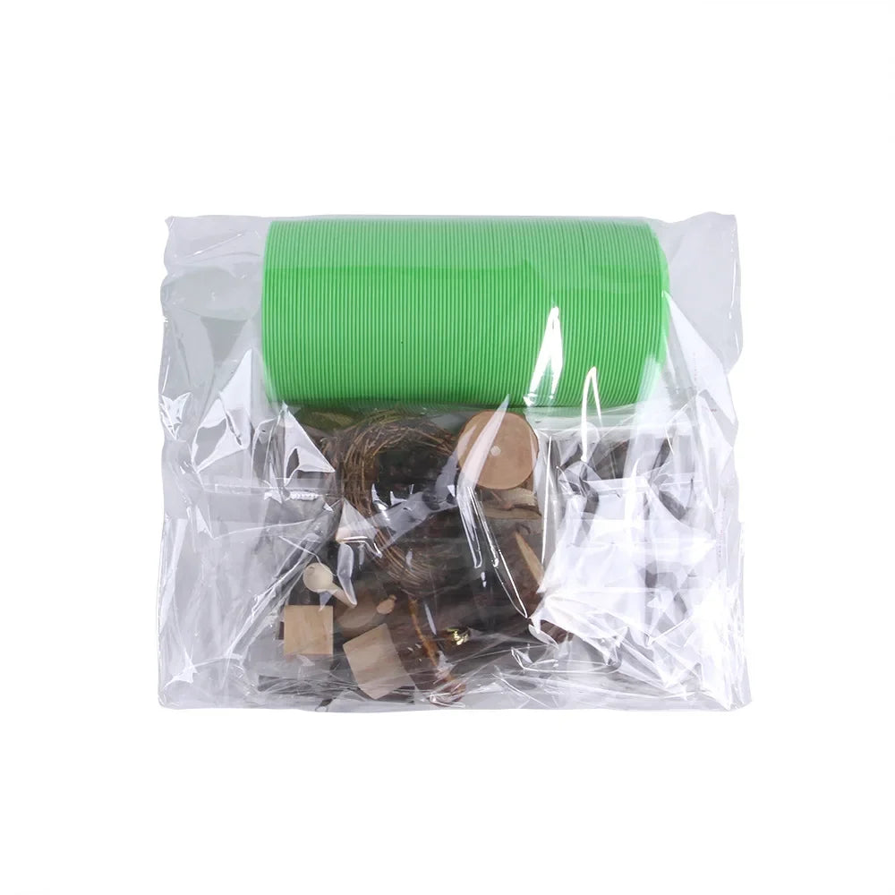 Wooden Molar & Play Toy Set for Small Pets