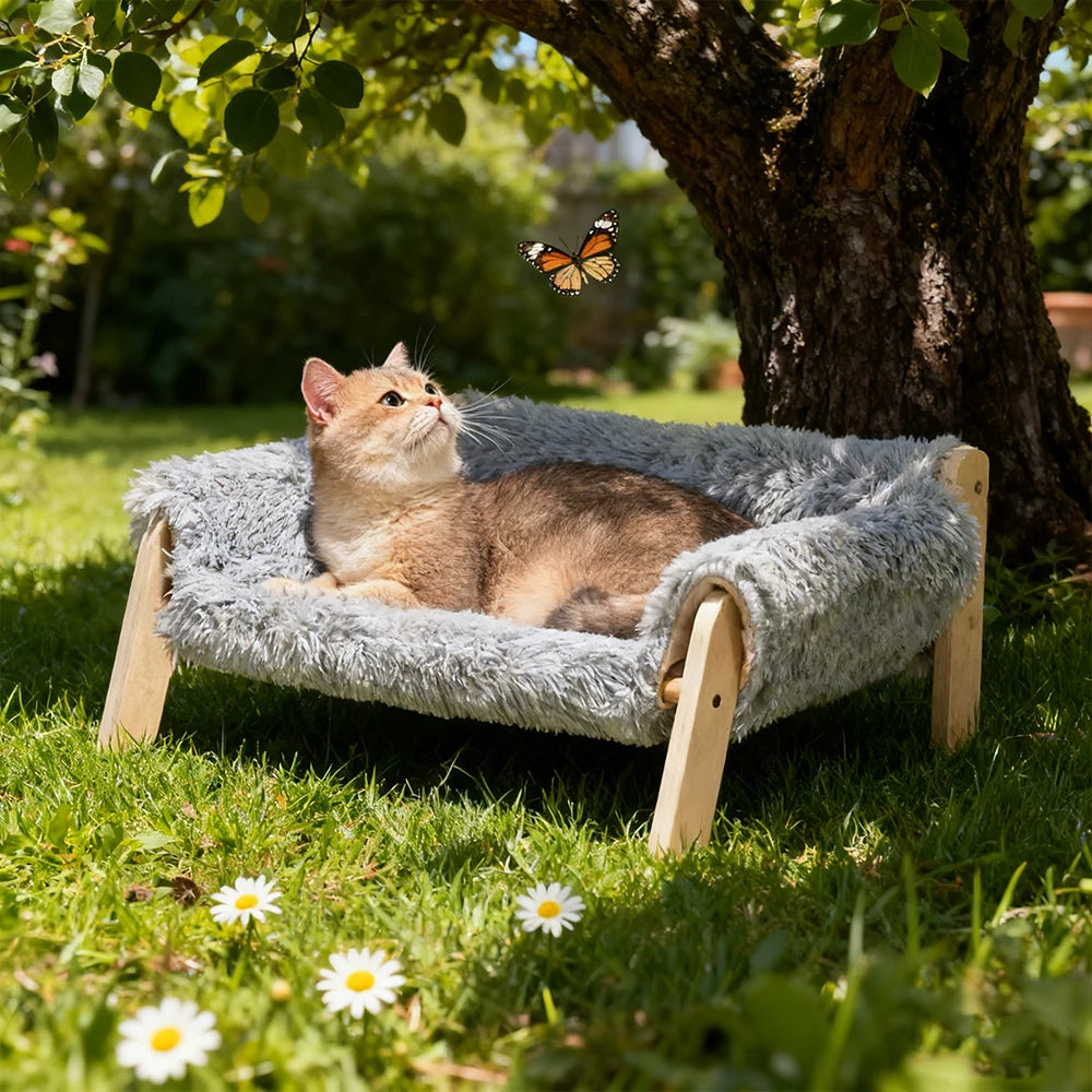 Raised Plush Pet Sofa Bed