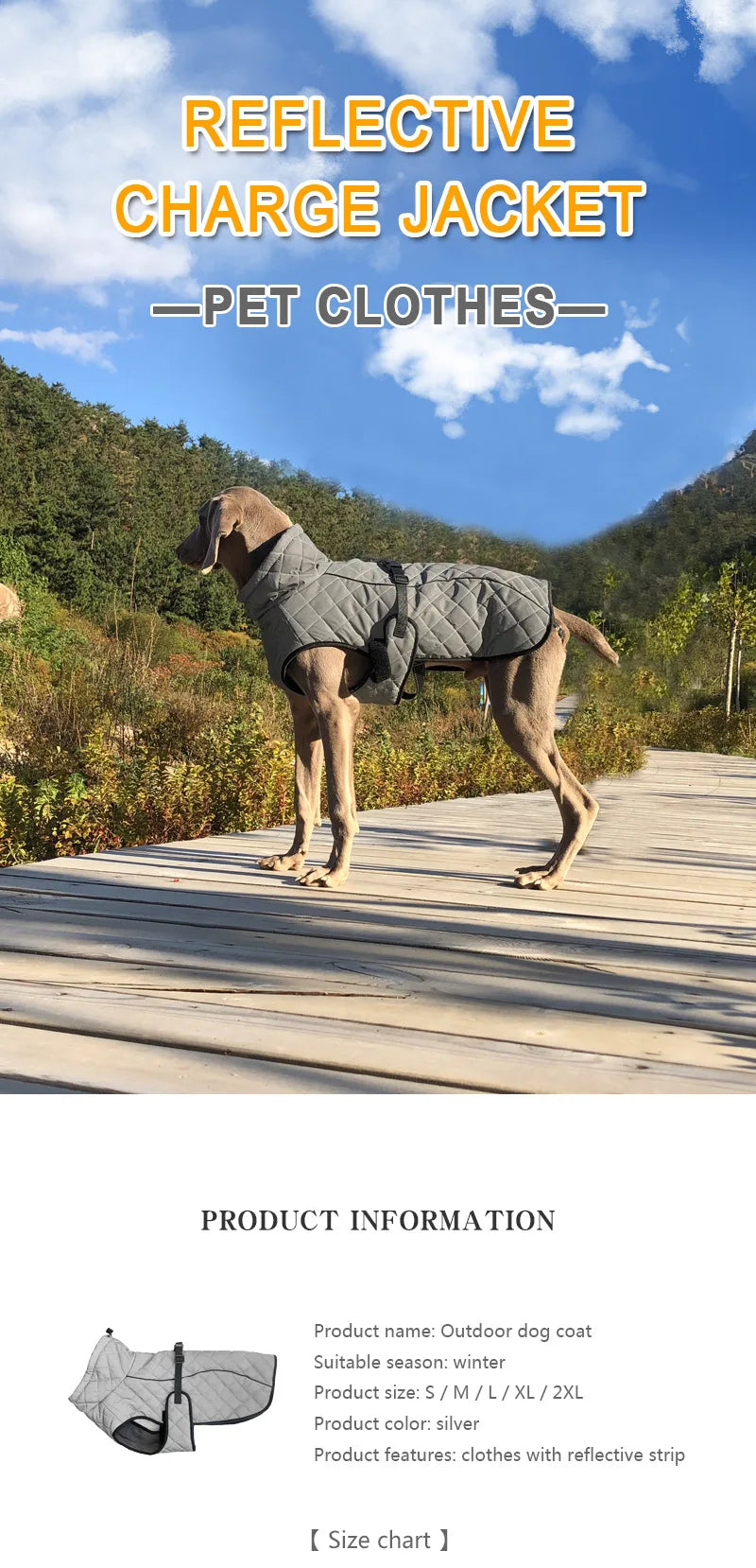 Reflective Winter Dog Jacket & Outdoor Vest