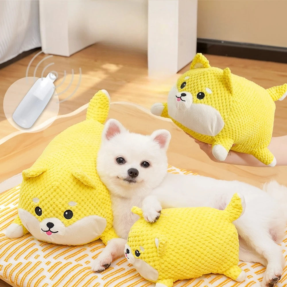 Plush Animal Dog Toy – Bite-Resistant Squeaky Comfort Toy