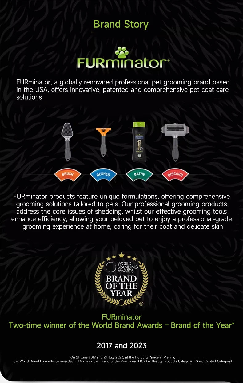 Pet Deshedding Grooming Brush for Dogs & Cats