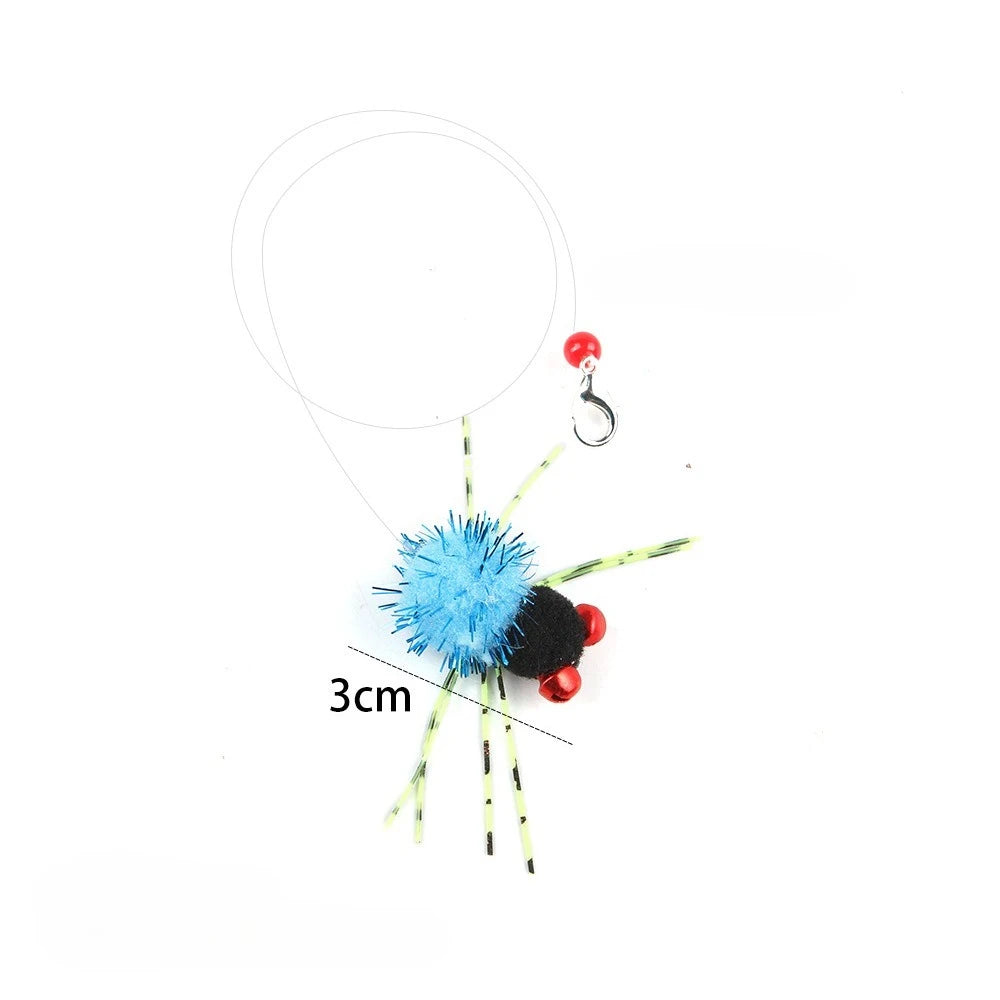 Interactive Cat Feather Toy with Bell