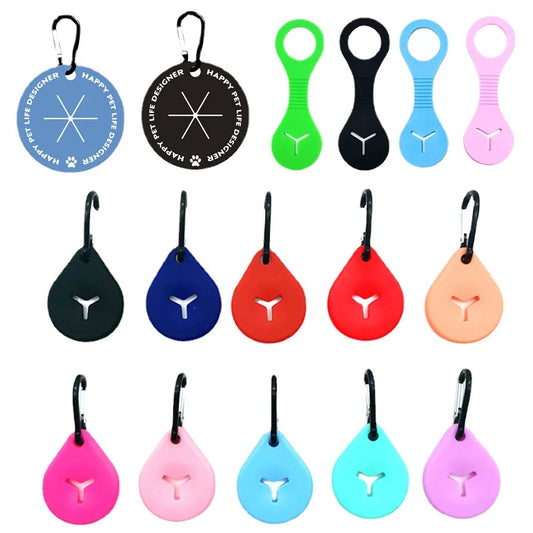 Dog Poop Bag Dispenser with Hands-Free Clip