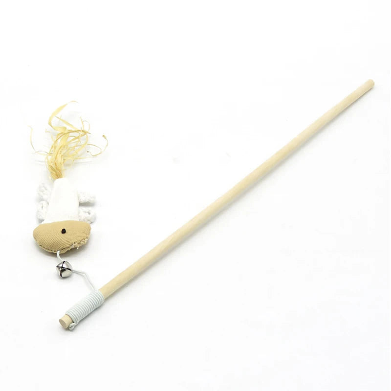 Feather Wand Cat Teaser Toy