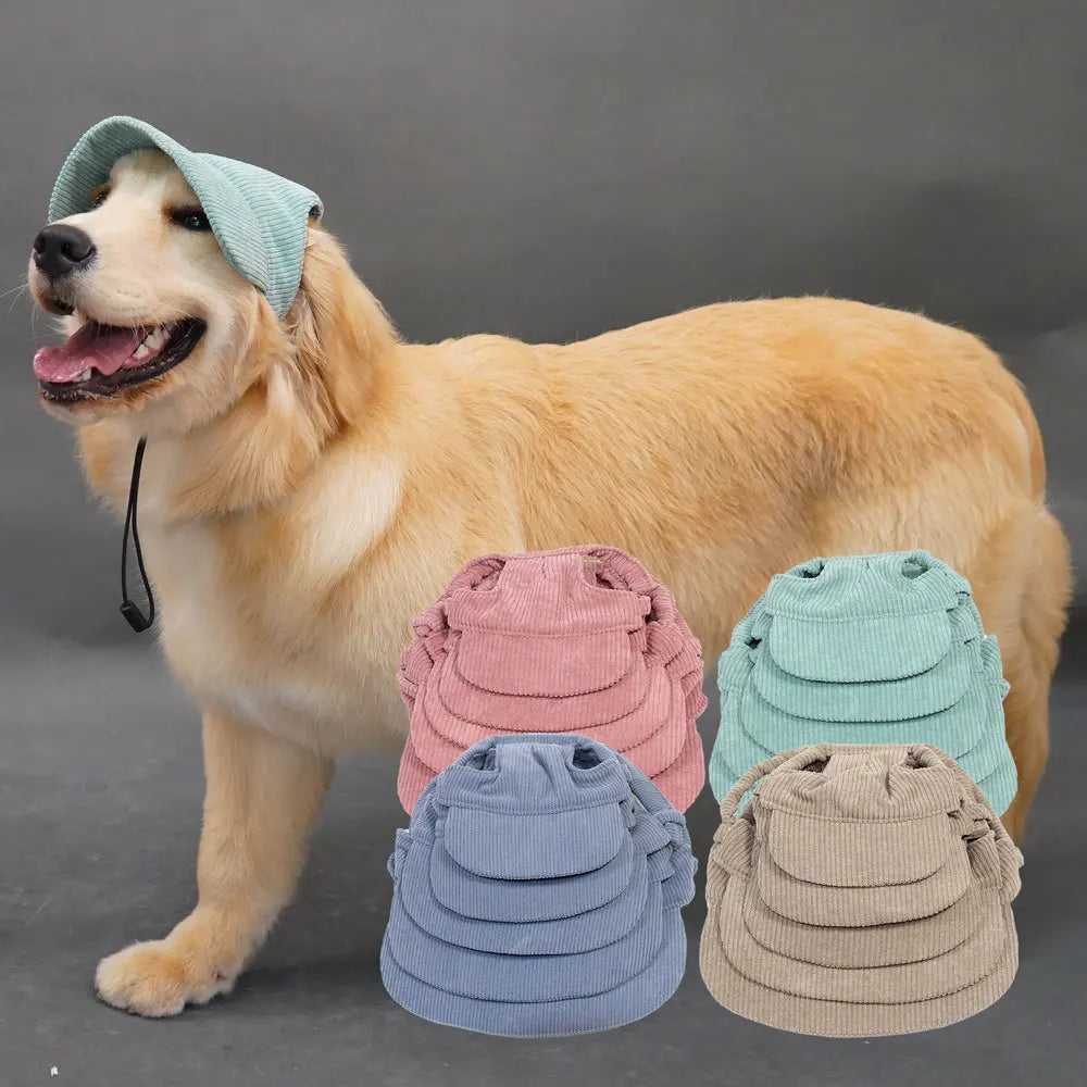 Fashionable Pet Dog Hat with Adjustable Sun Protection XS to XL Size for Small Medium Large Dogs Pet Outdoor Suppies Accessories