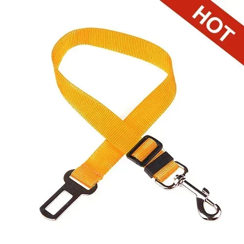 Dog Car Seat Belt - Adjustable Safety Harness Clip for Vehicle Travel