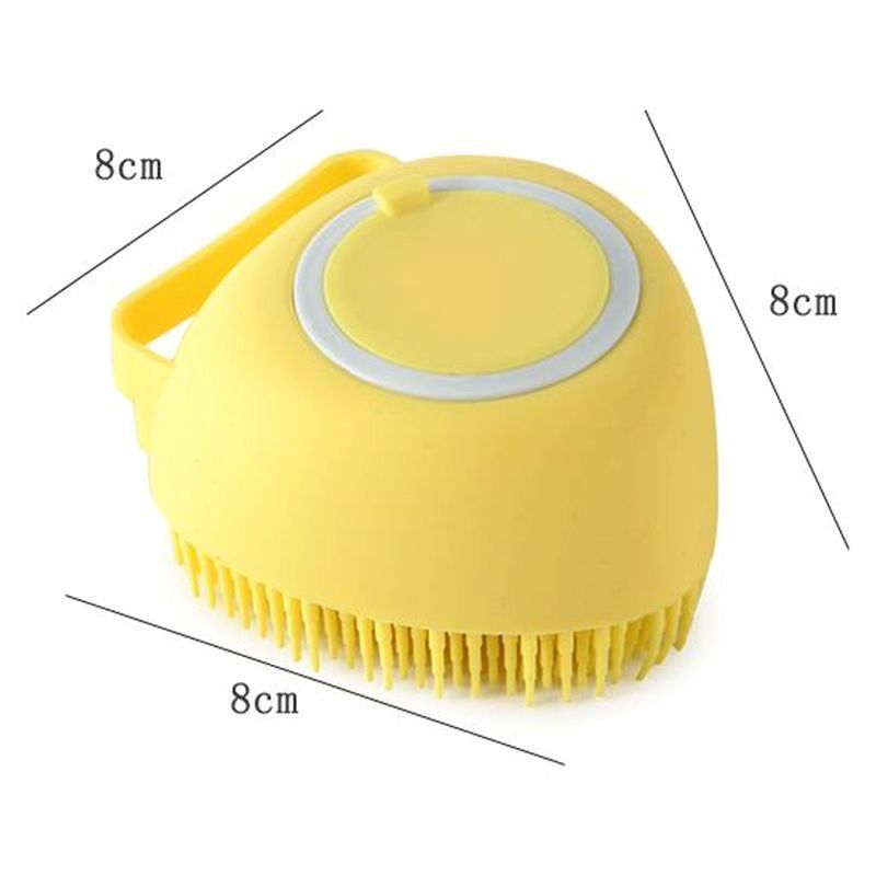 Silicone Pet Bath Brush - Massage Grooming Comb for Dogs and Cats