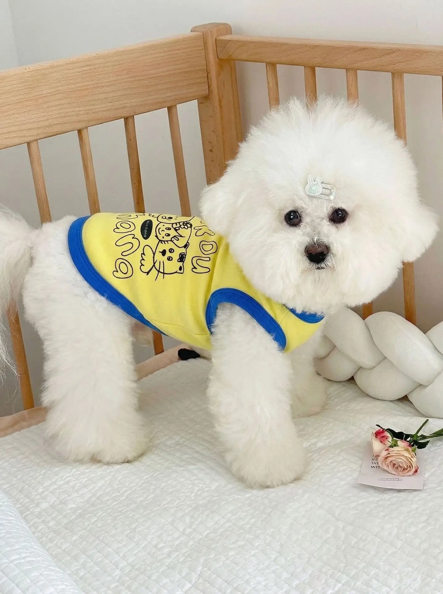 Cartoon Print Slip Dress for Small Dogs & Cats