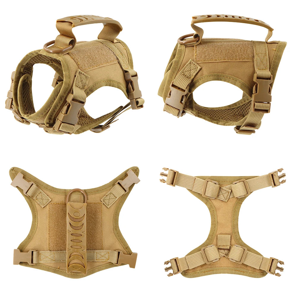 Tactical Vest Harness for Cats & Small Dogs with Bonus Stickers