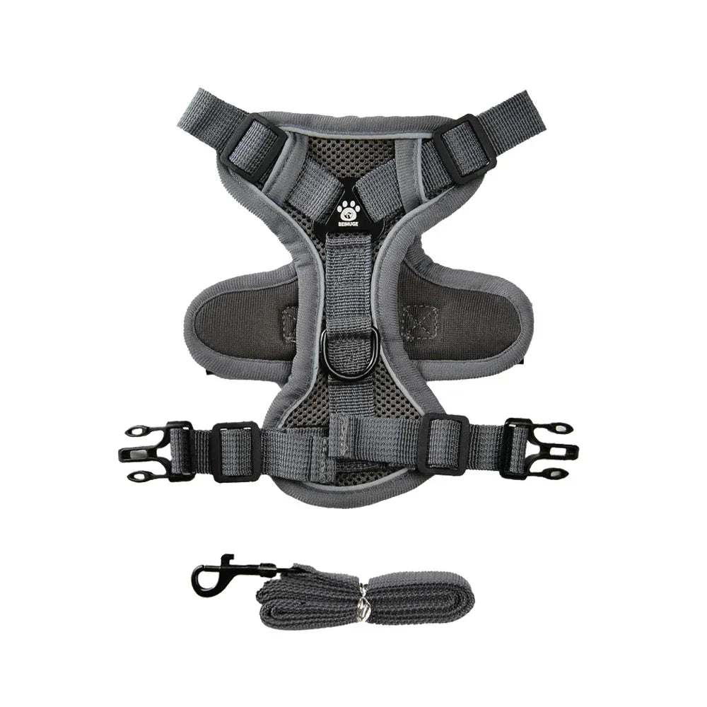 Escape-Proof Reflective Cat Harness & Leash Set — Breathable Vest for Outdoor Walking