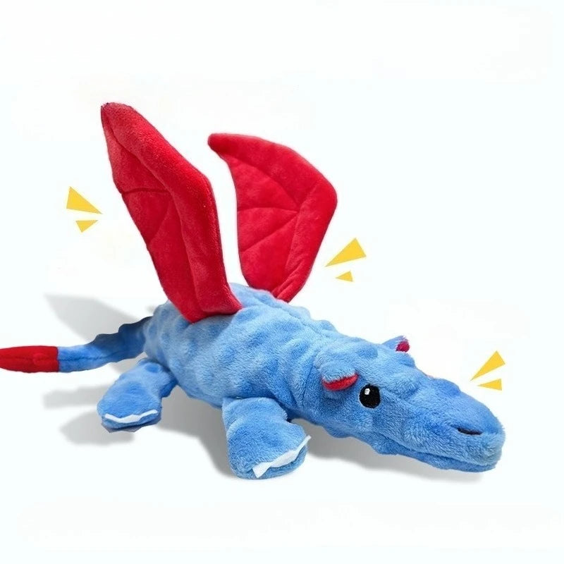 Jouet Couineur en Peluche Dinosaure pour Grands Chiens