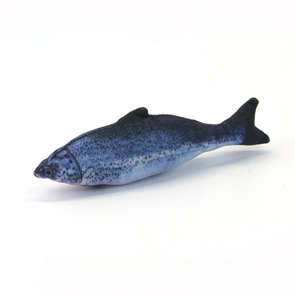 Realistic Plush Fish Cat Toy Pillow