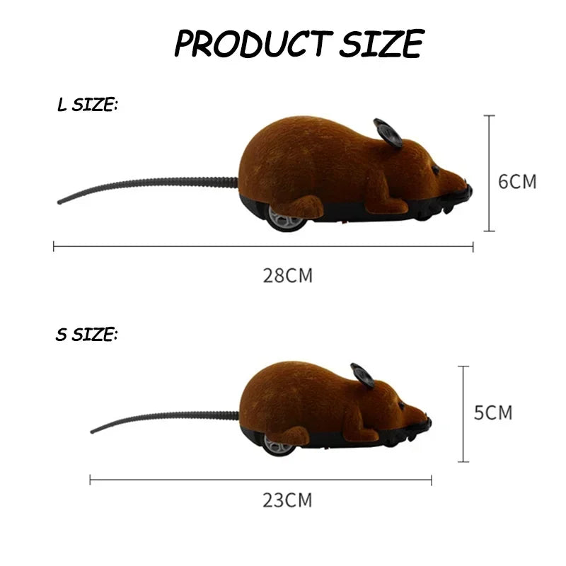 Remote Control Electronic Rat Cat Toy – Wireless RC Mouse for Cats & Kittens