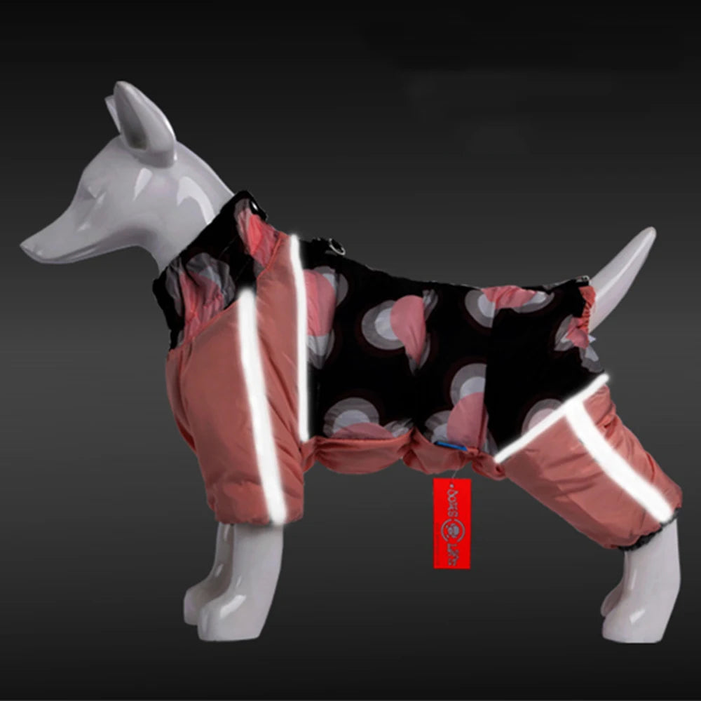 Thickened Reflective Winter Jumpsuit for Small Dogs