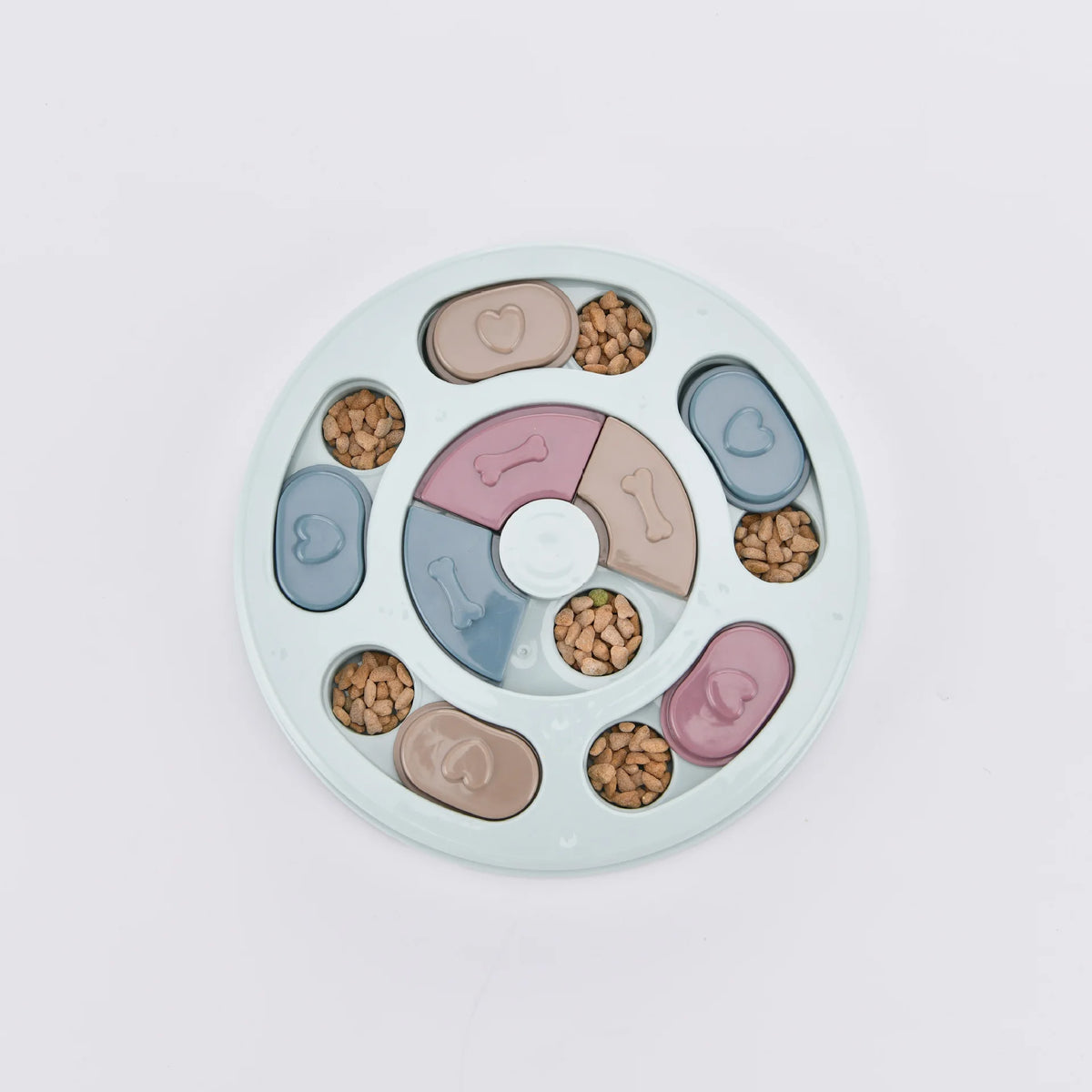 Non-Slip Puzzle Slow Feeder Bowl – Interactive Food Game for Dogs & Cats