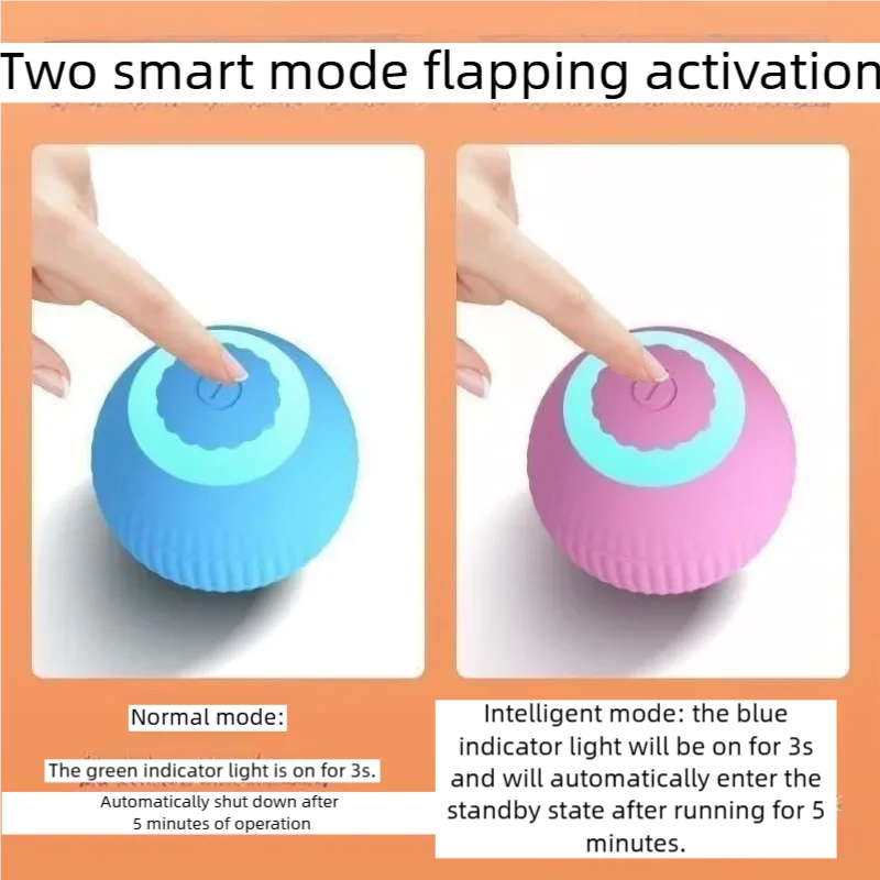 Automatic Self-Moving Rolling Ball Cat Toy for Indoor Play