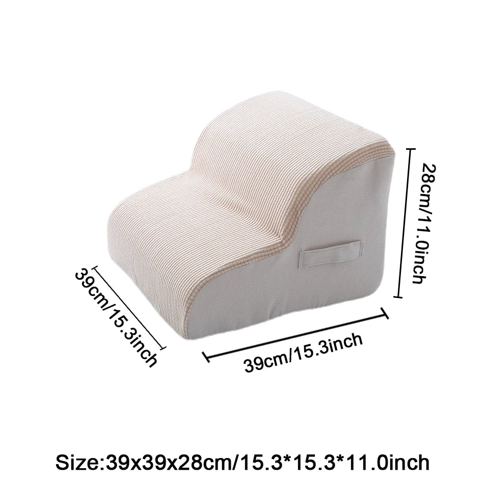Sponge Pet Stairs for Dogs & Cats – 2 & 3 Step Climbing Ramp for Older Pets & Joint Pain
