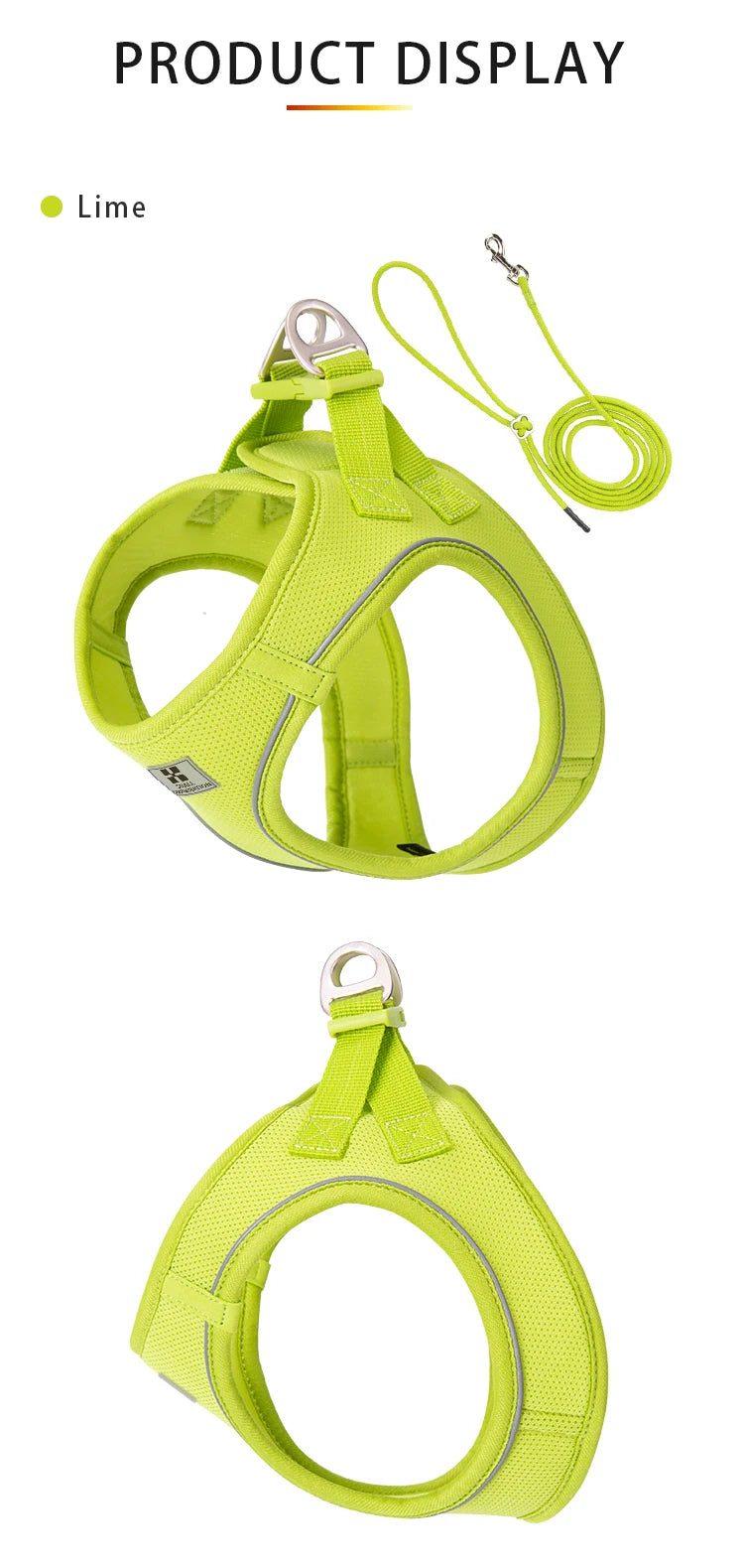 Reflective Dog & Cat Harness with Leash Set