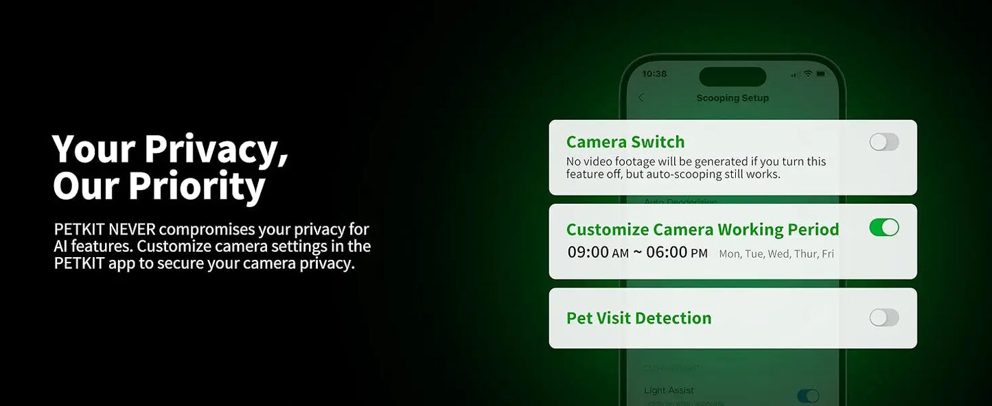 Self-Cleaning Smart Cat Litter Box with AI Camera & Odour Control