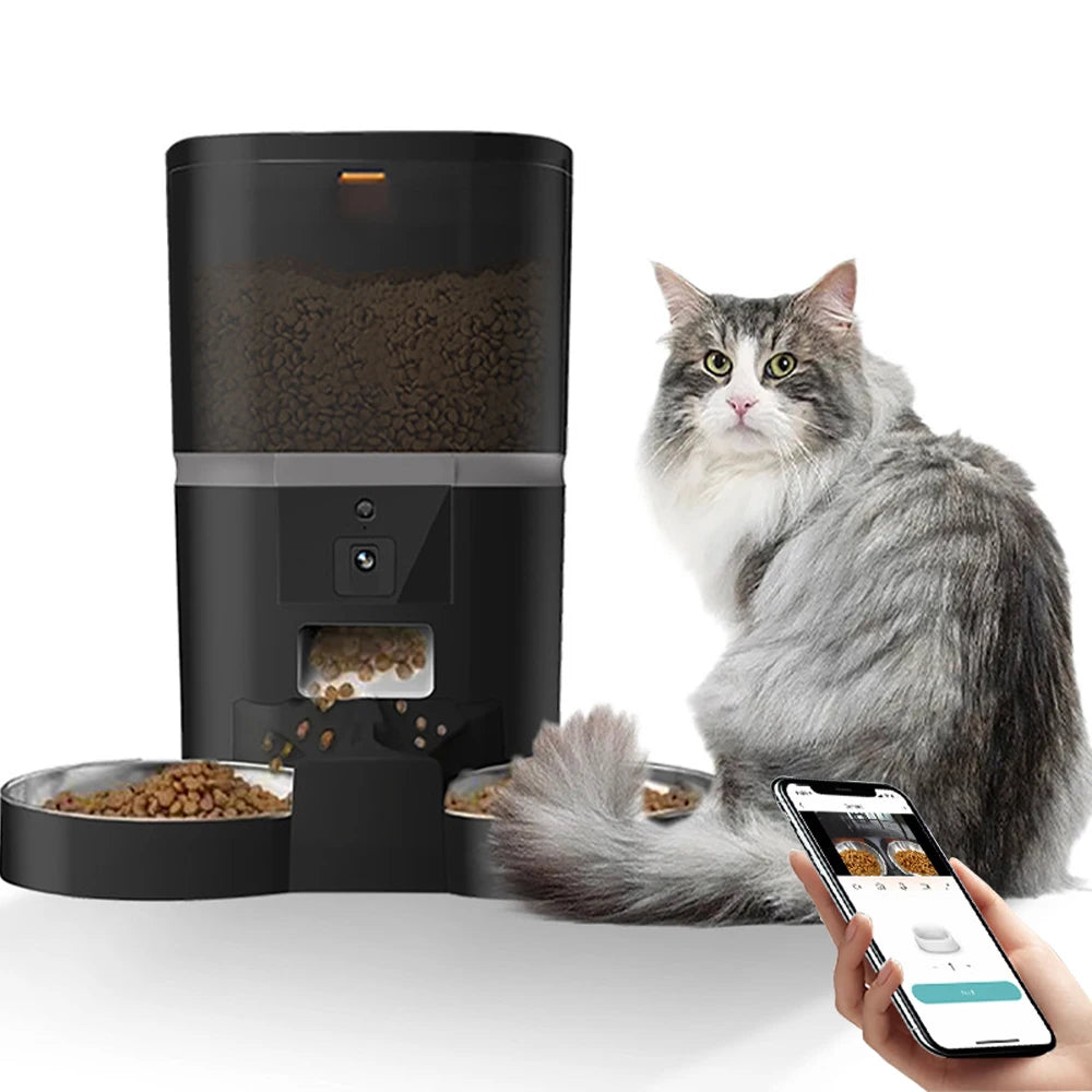 4L WiFi Automatic Pet Feeder with Camera — Smart Food Dispenser for Cats & Dogs